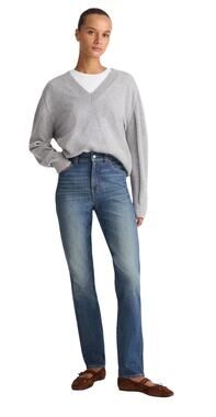 Madewell The Perfect Vintage Straight Jean, Medium Wash, Women's Size 27